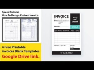 100 Printable Invoice Templates