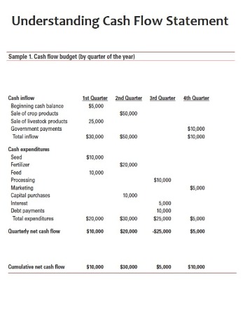 cash flow statement