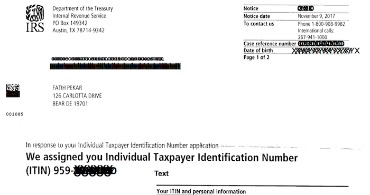 facts about the individual identification number itin