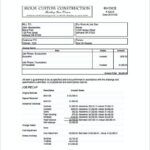 Free Construction Service Invoice Template