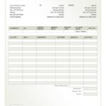 Free Rental Monthly Rent Invoice Template