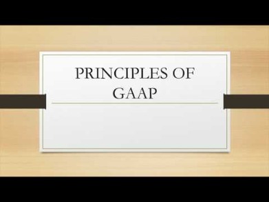 generally accepted accounting principles