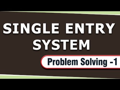 single entry system definition