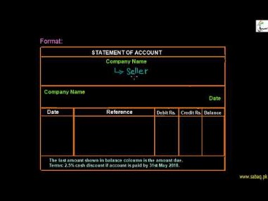 statement of account definition
